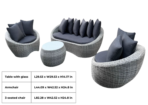 ROUND SOFA SET_HTLA0201